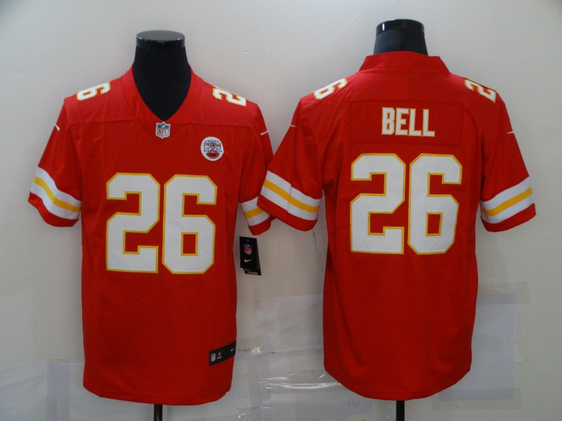 Men's Kansas City Chiefs Leveon Bell #26 Red Jersey
